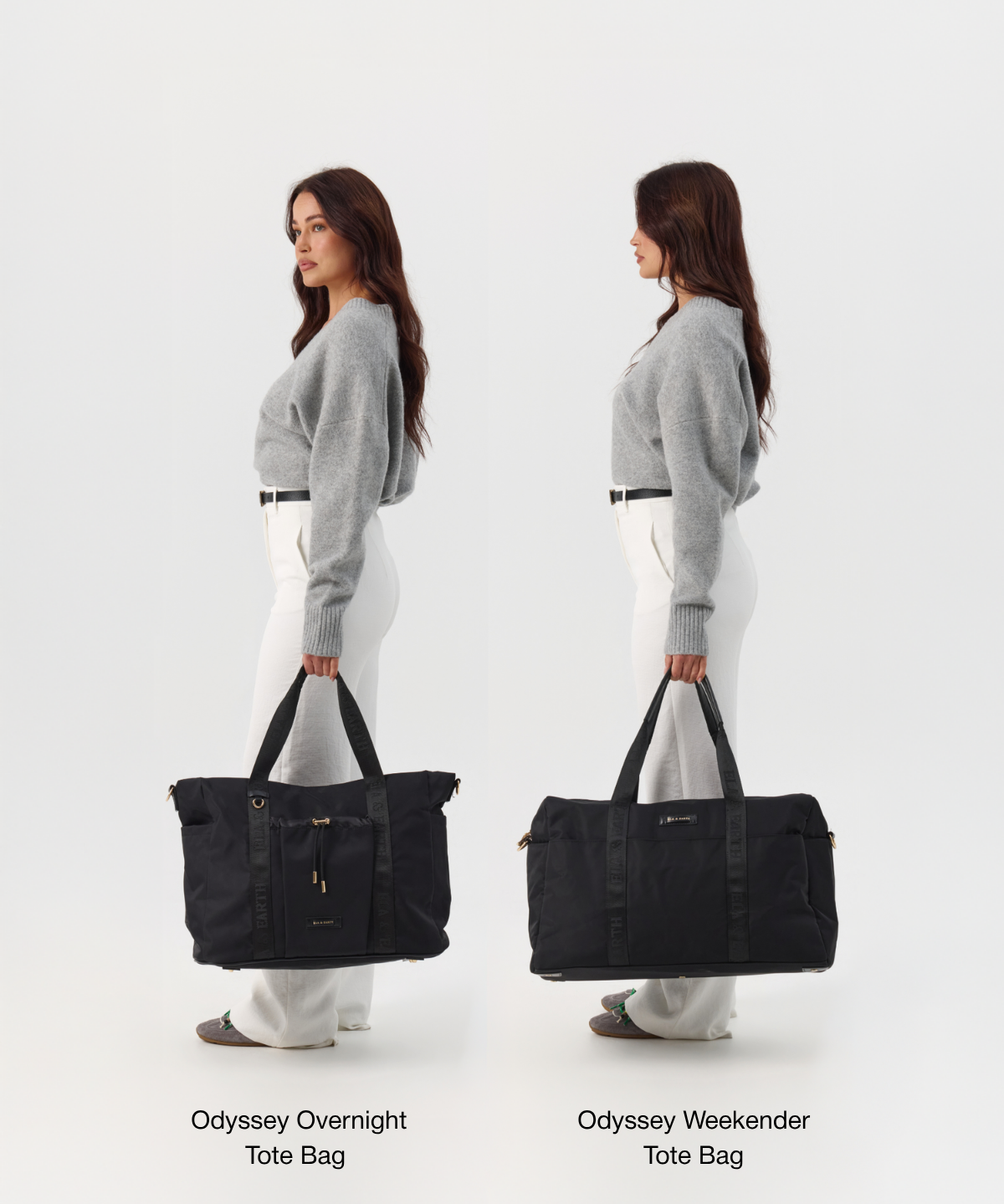 Black With Gold - Odyssey Overnight Travel Bag [Extra Large]