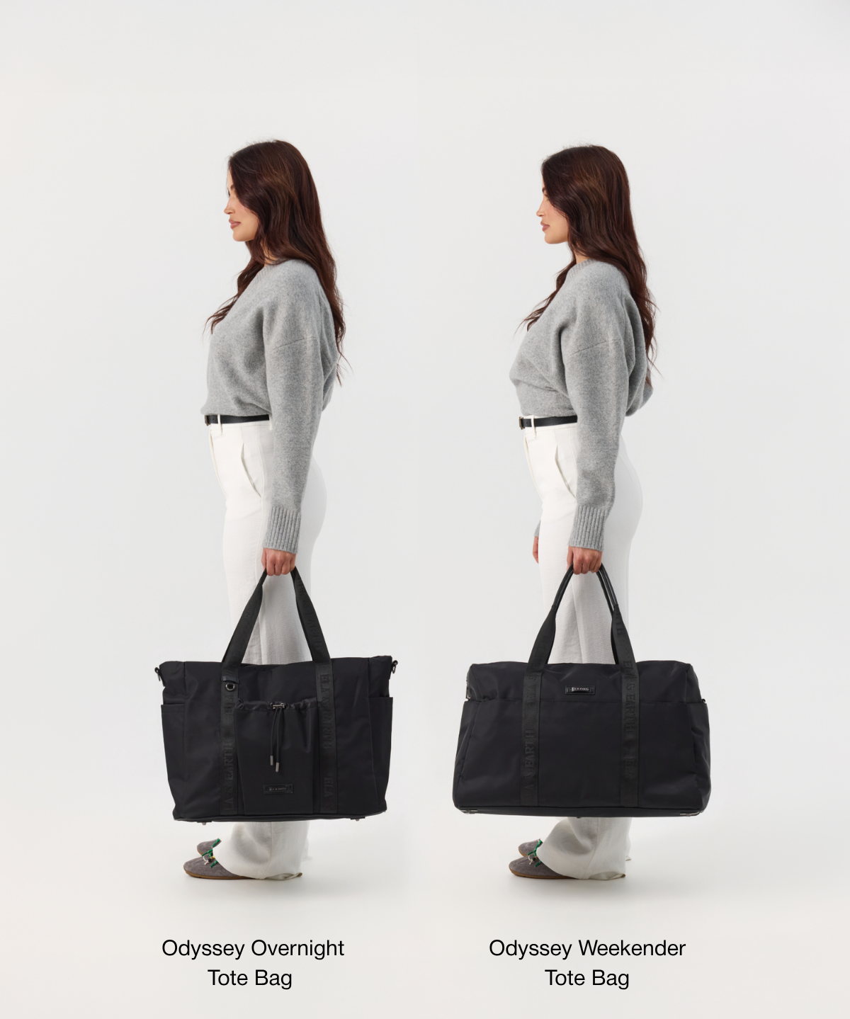 Black With Gunmetal - Odyssey Overnight Travel Bag [Extra Large]