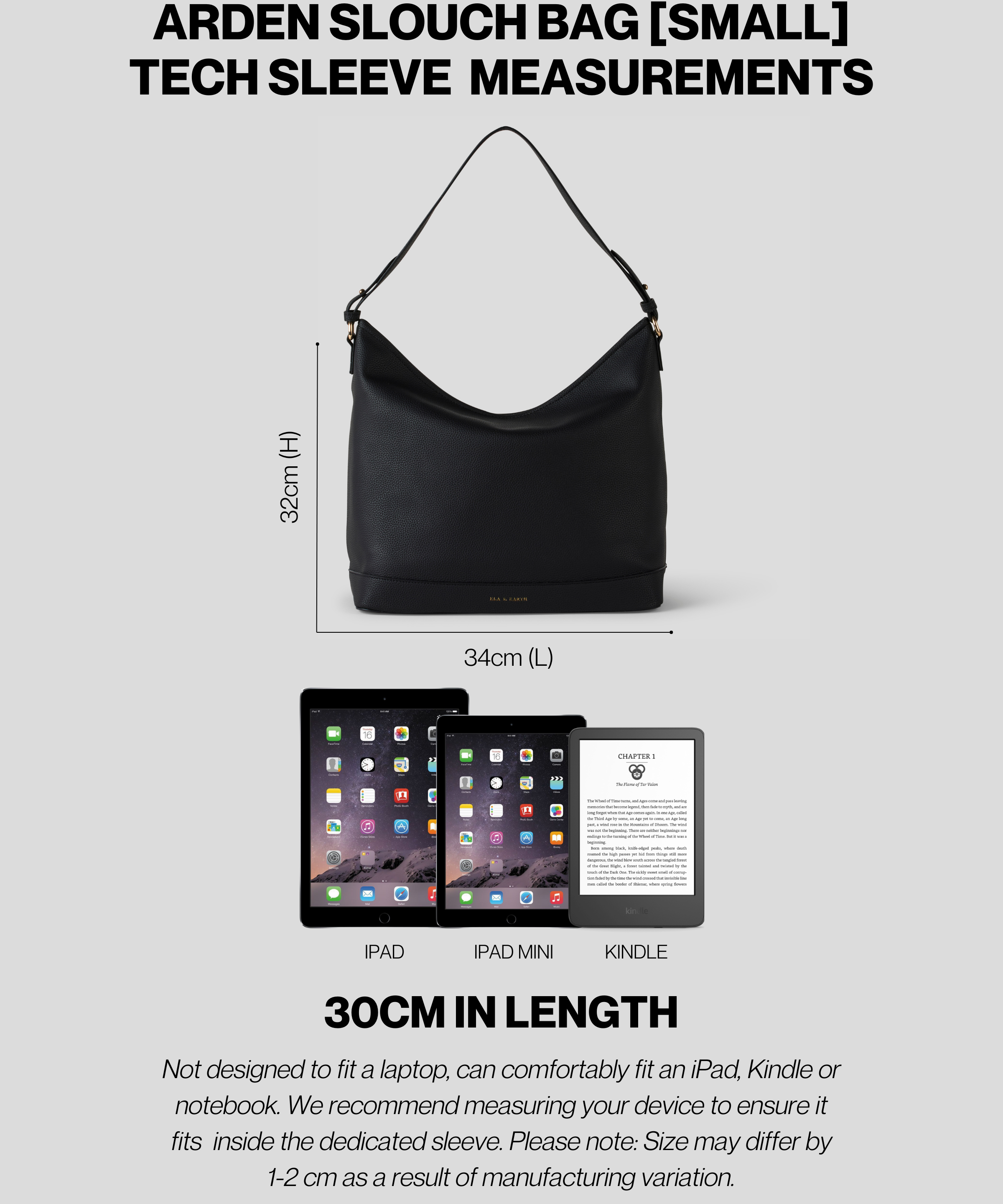Arden - Essential Slouch Bag Set [Small]