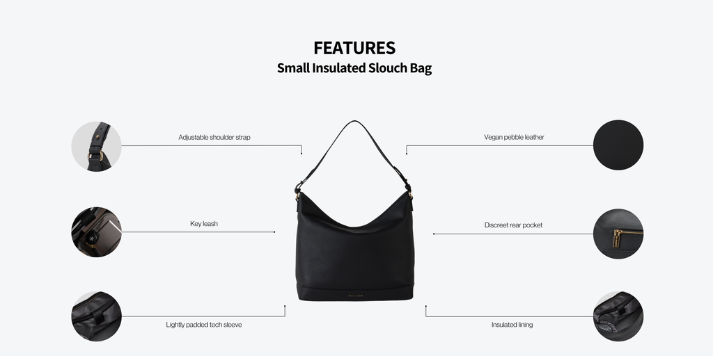 insulated handbag lunch bag leather