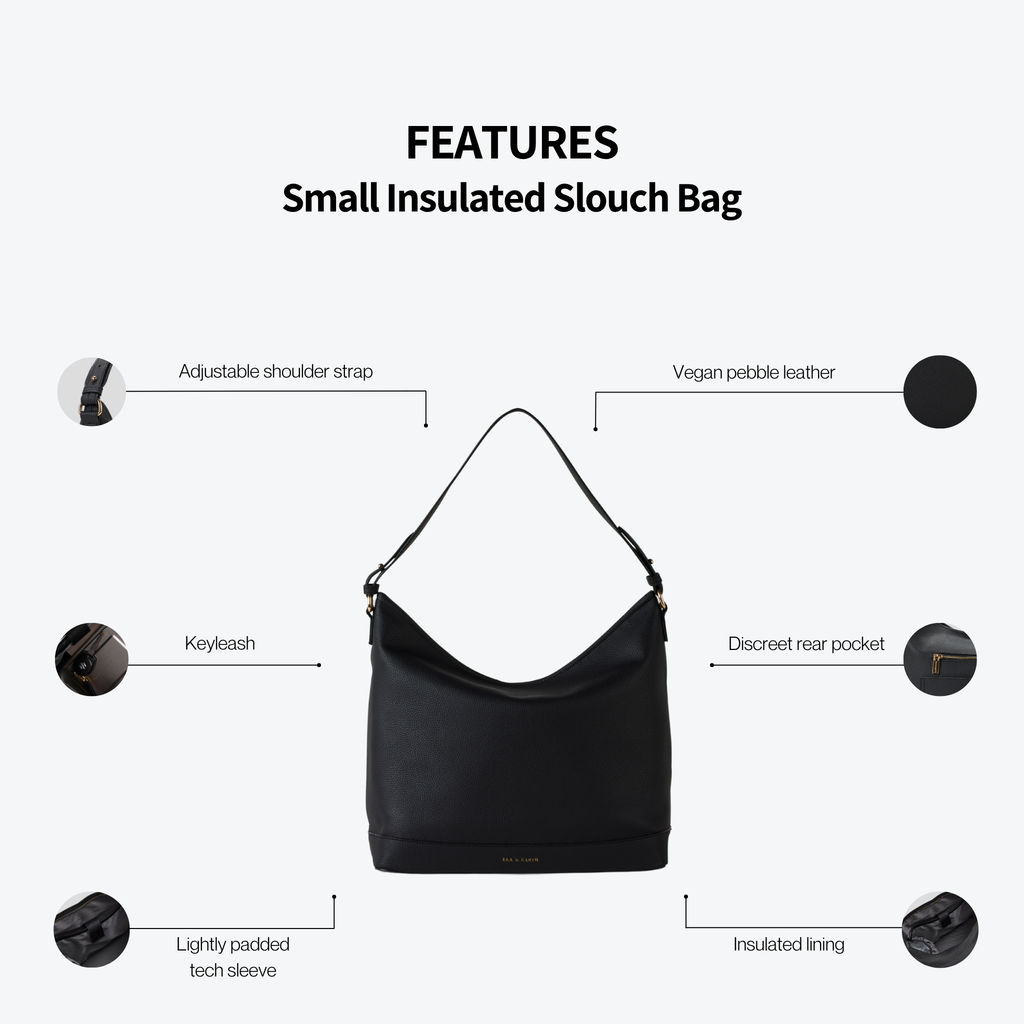 insulated handbag lunch bag leather