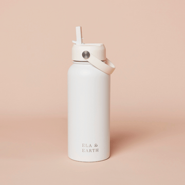 1 litre insulated water bottle - white