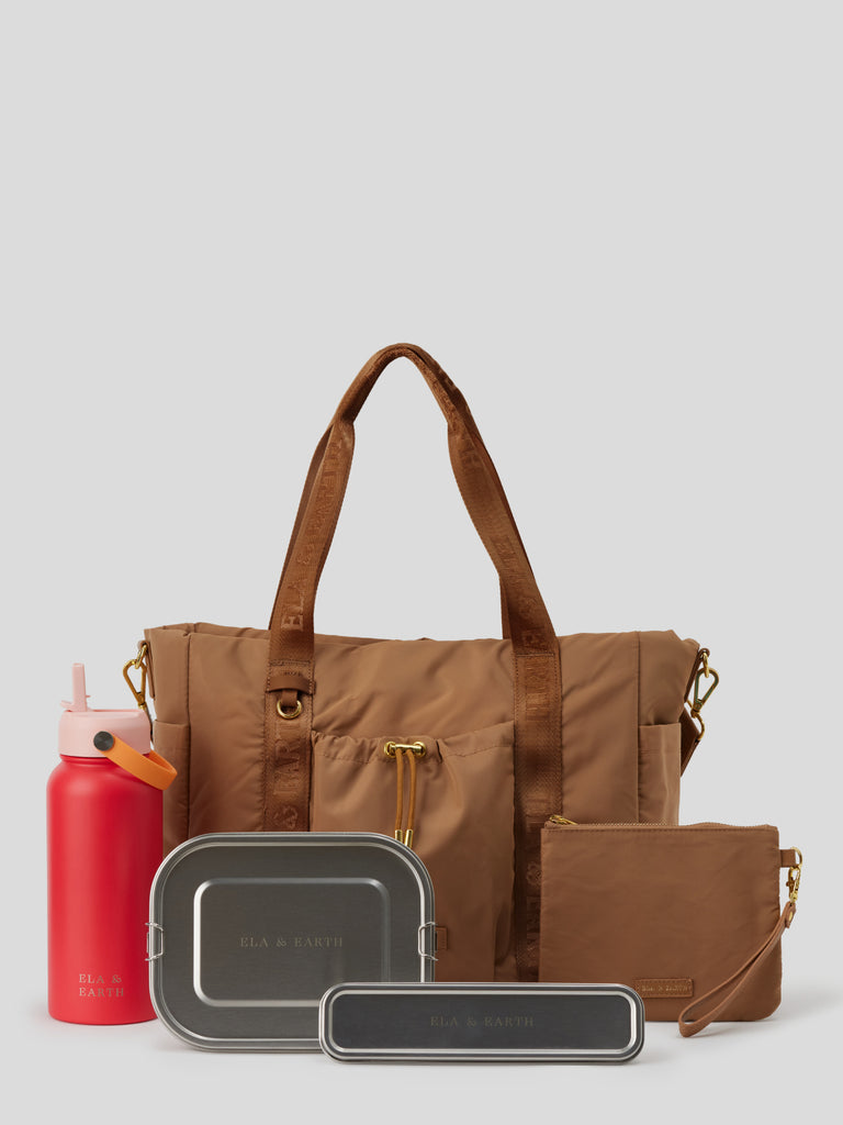 Tote bag set - Brown
