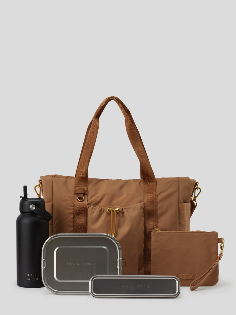 Tote bag set - Brown