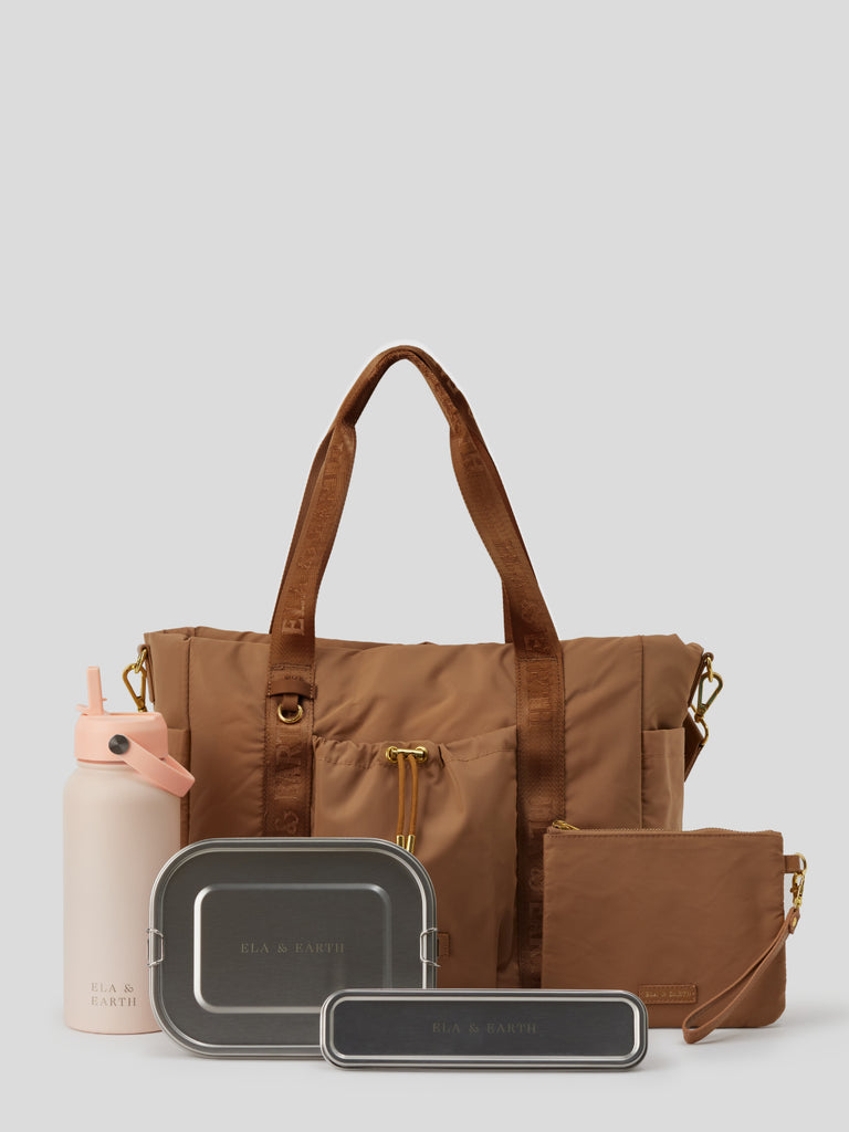 Tote bag set - Brown
