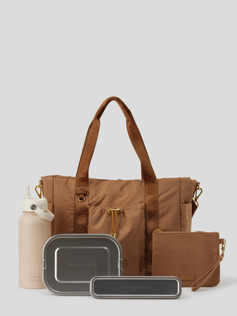 Tote bag set - Brown