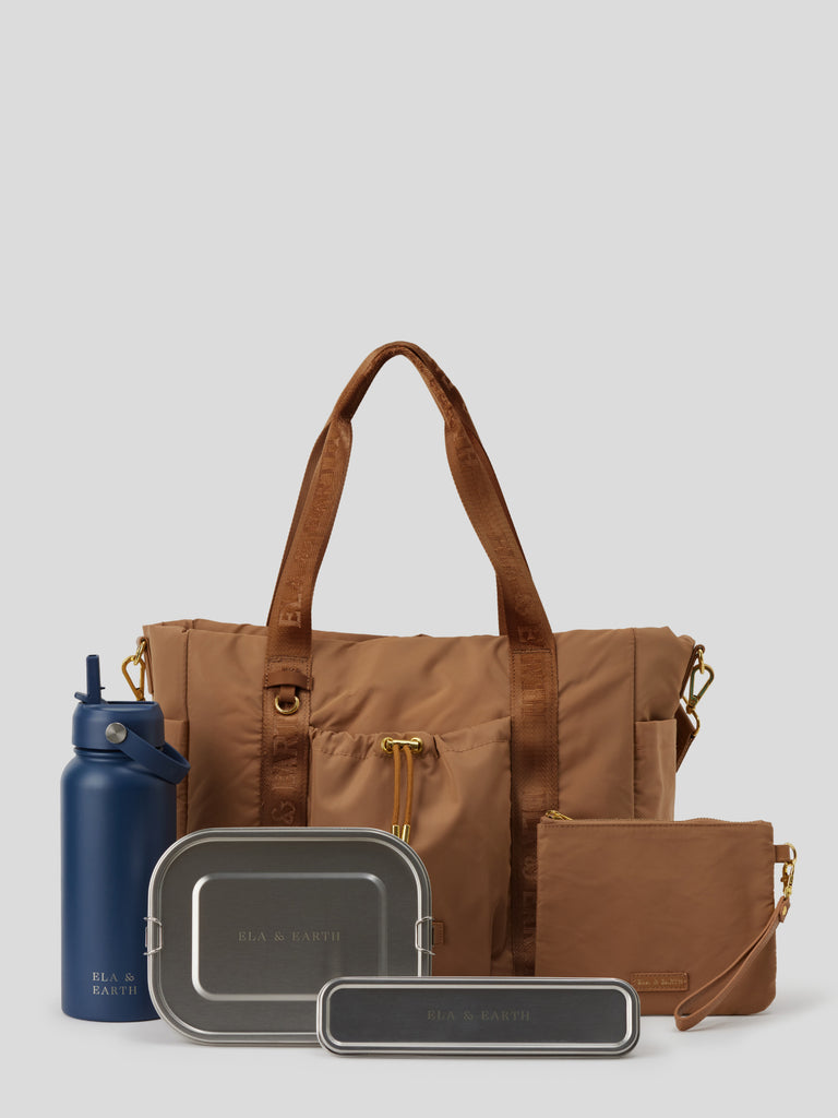 Tote bag set - Brown