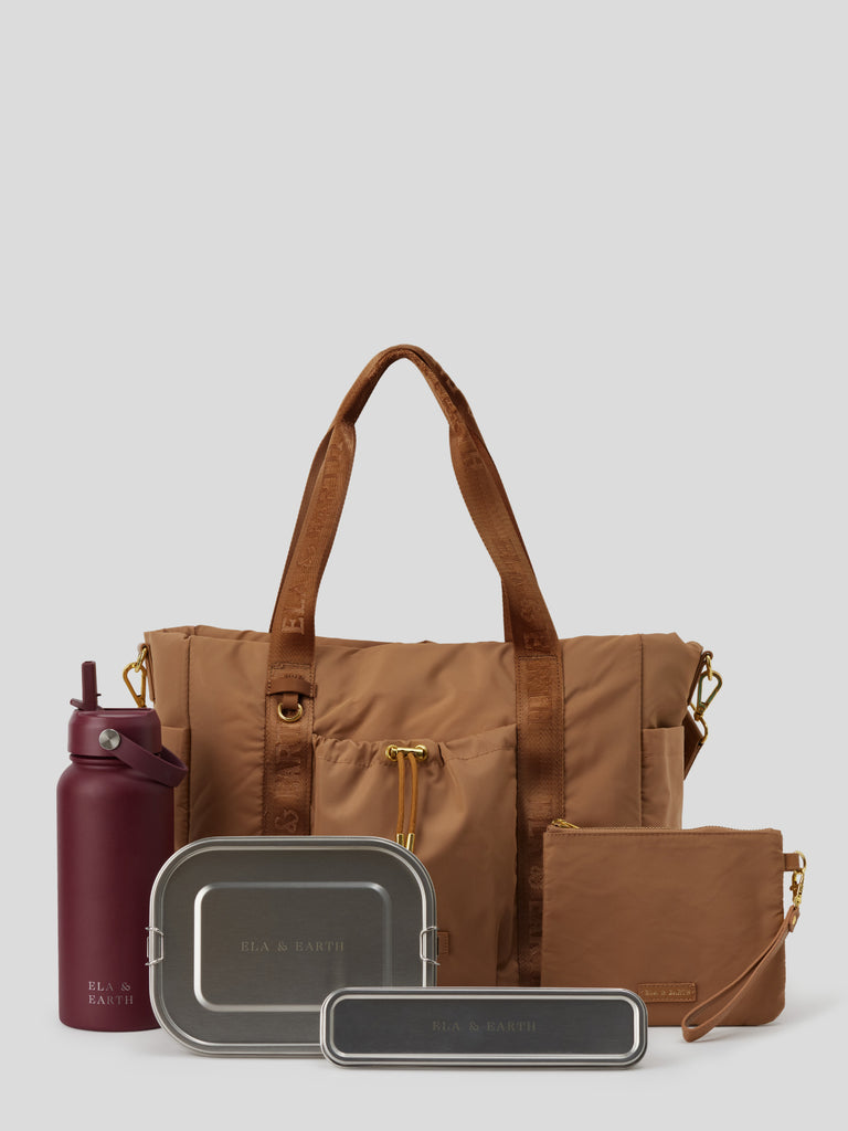 Tote bag set - Brown