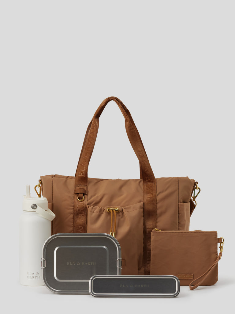 Tote bag set - Brown