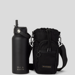 Black Water Bottle and Water Bottle Bag 