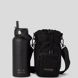Black Water Bottle and Water Bottle Bag 
