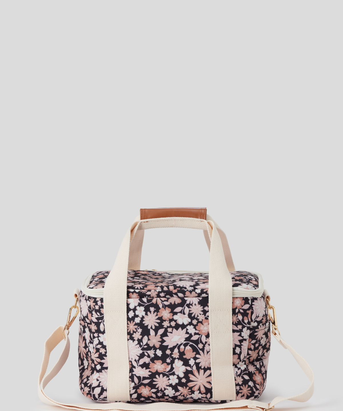 Insulated lunch bag - black bontanica