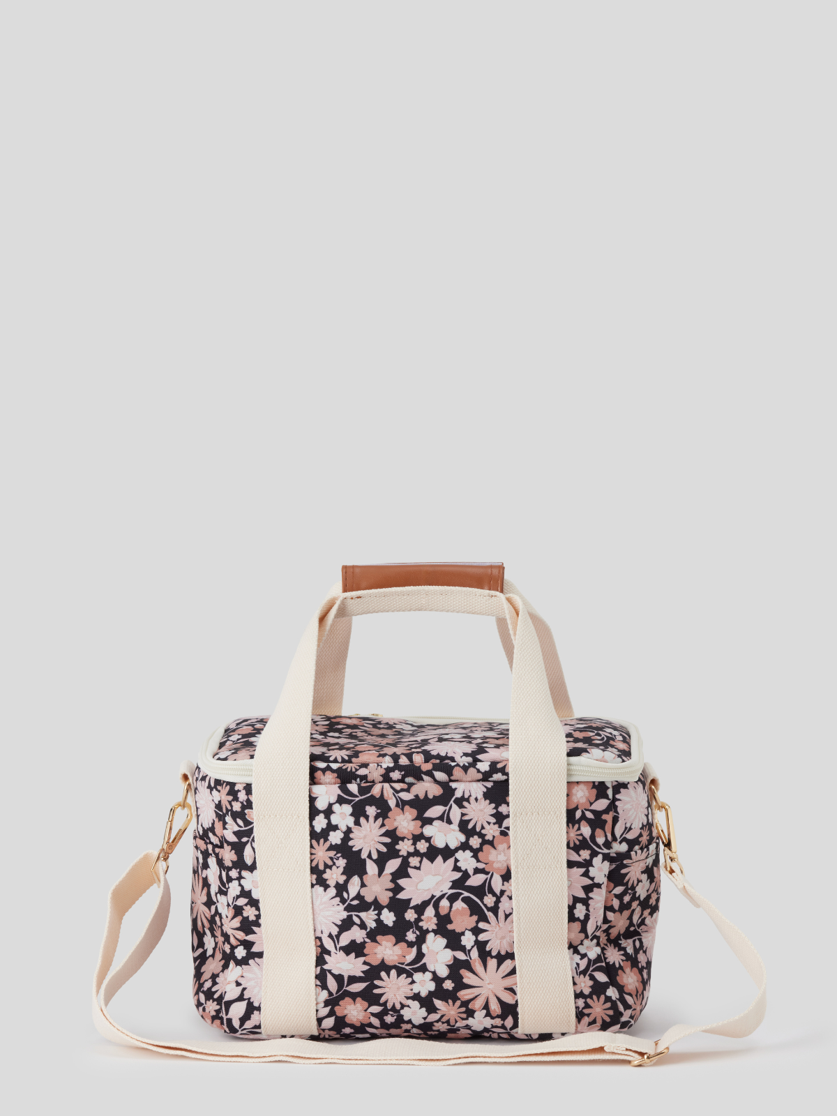 Insulated lunch bag - black bontanica