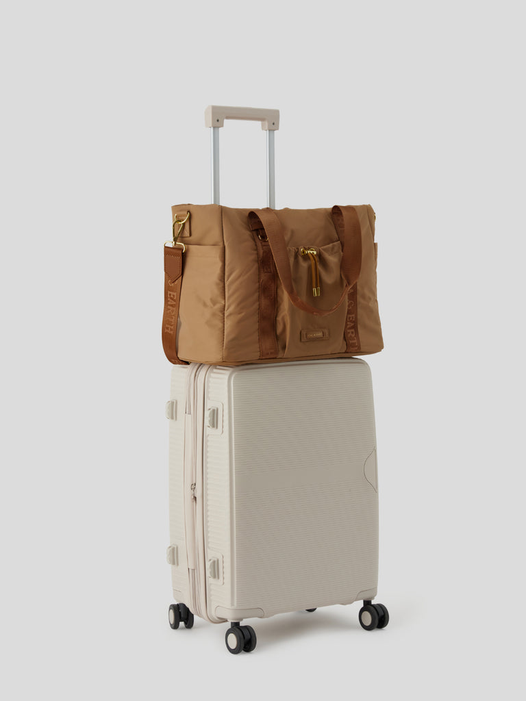 Insulated tote bundle - brown