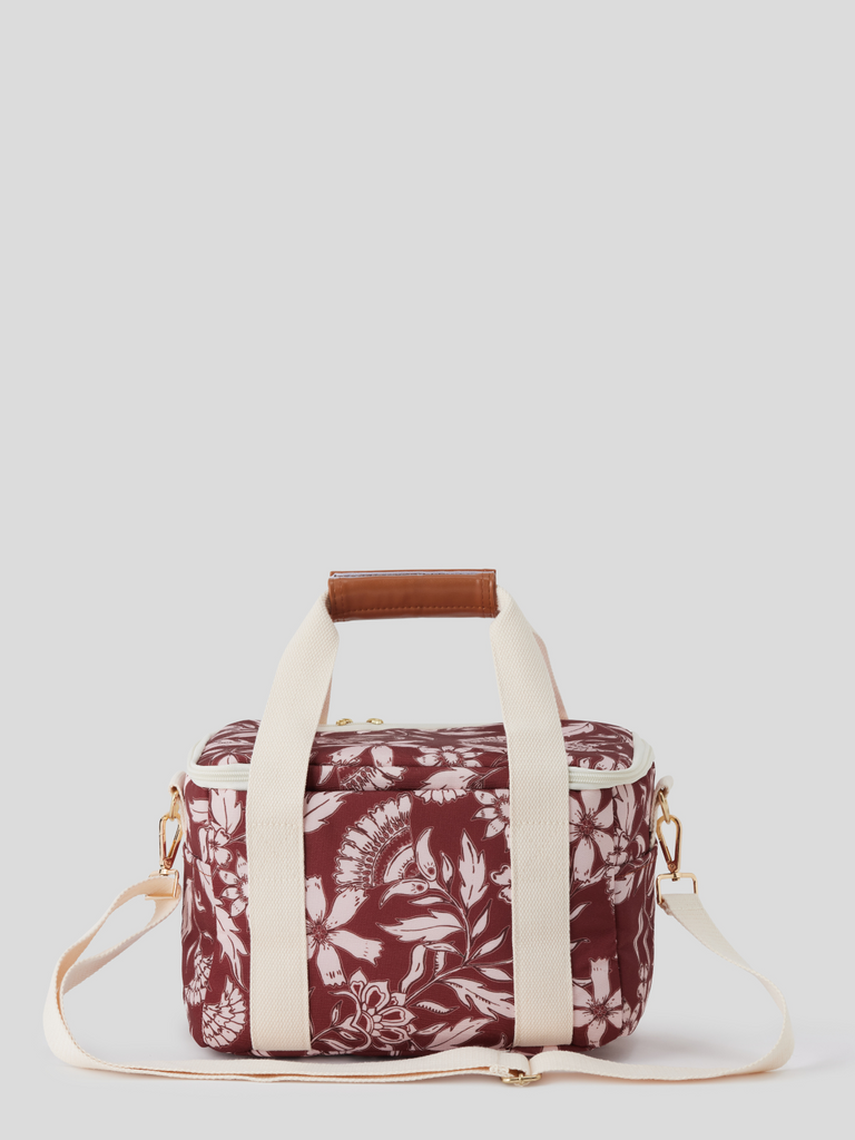 Insulated lunch bag - garnet bloom