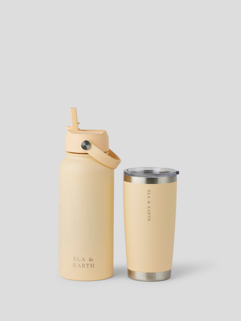 Insulated bottle set - Yellow