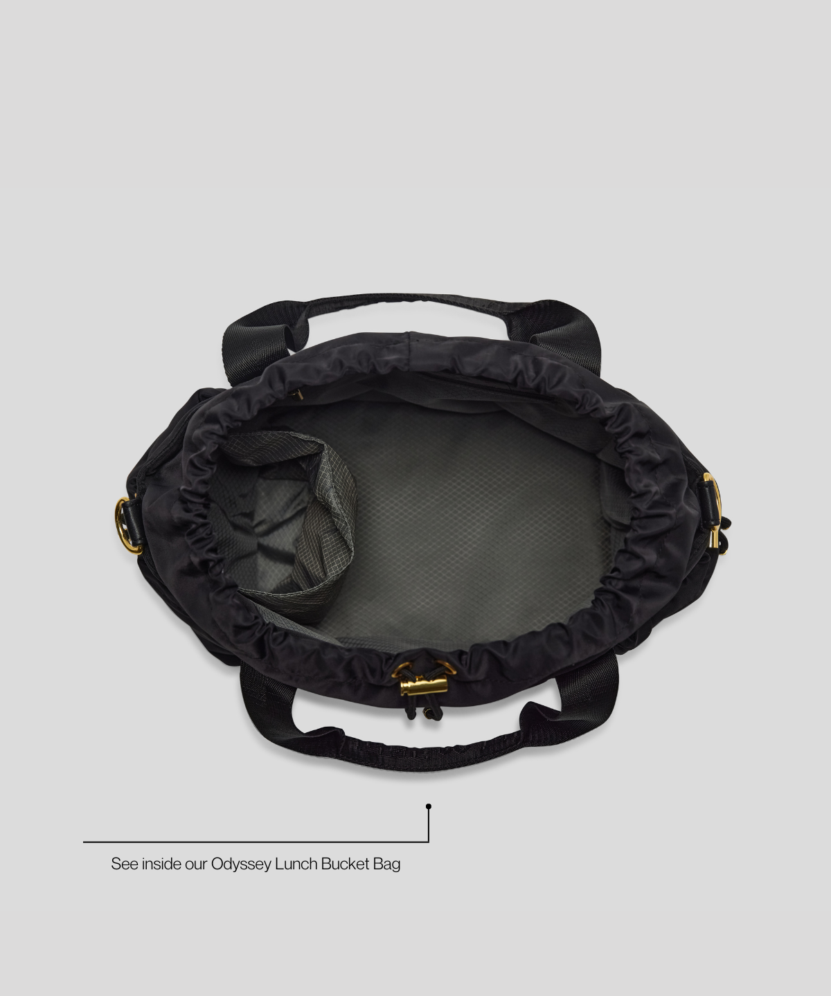 Stylish lunch bag - black