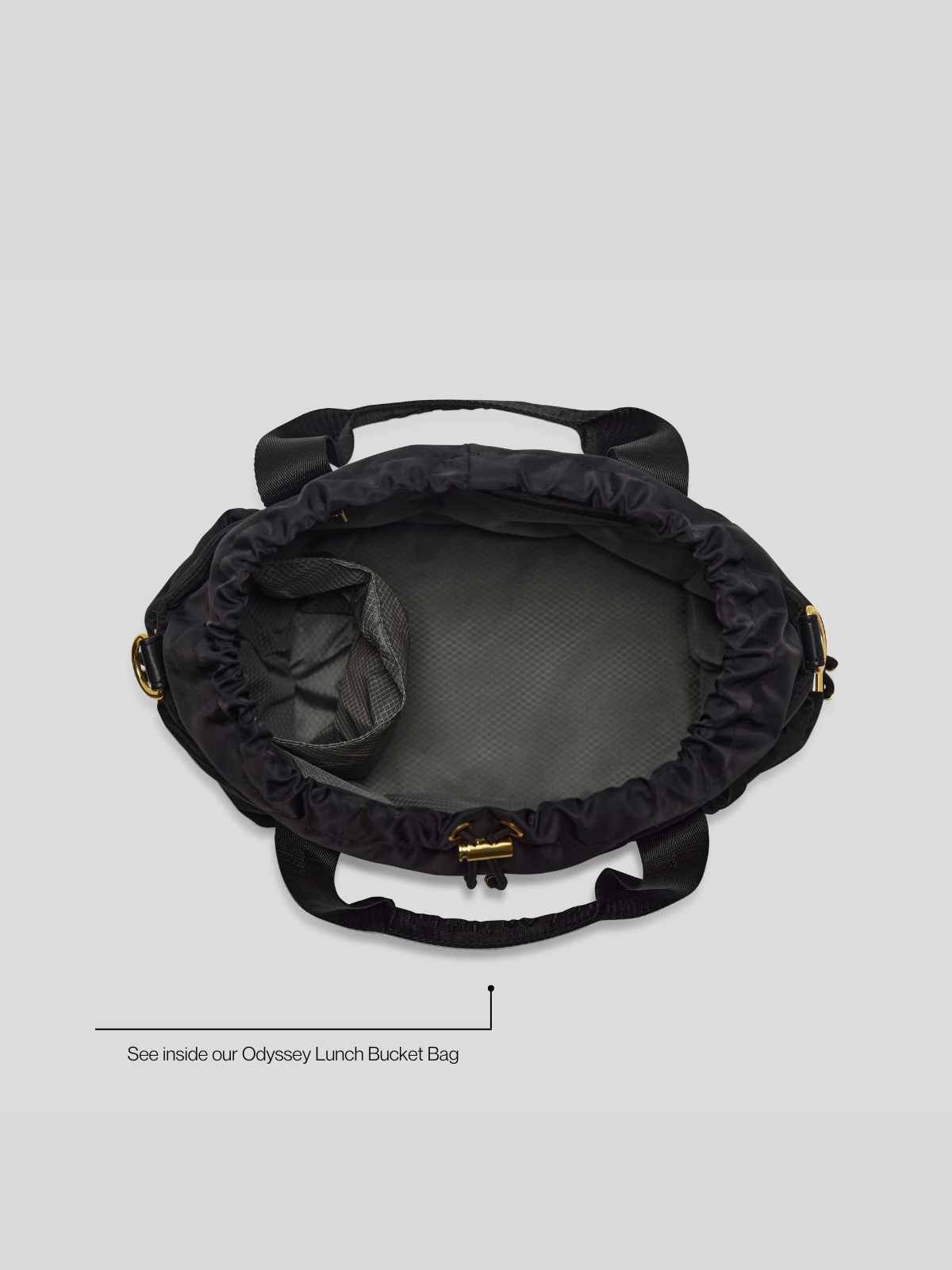 Stylish lunch bag - black