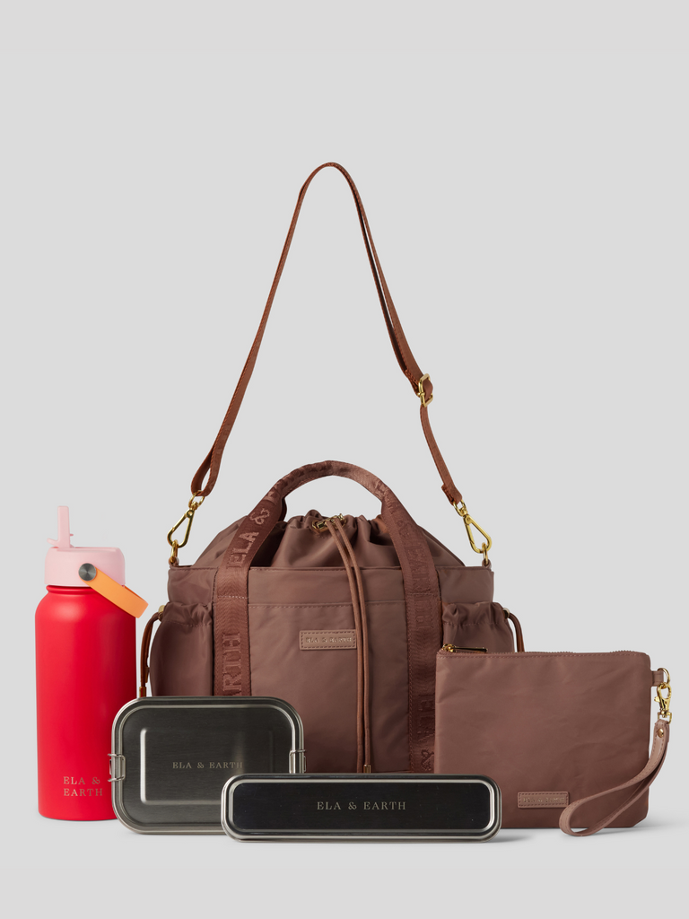 Insulated lunch set - red