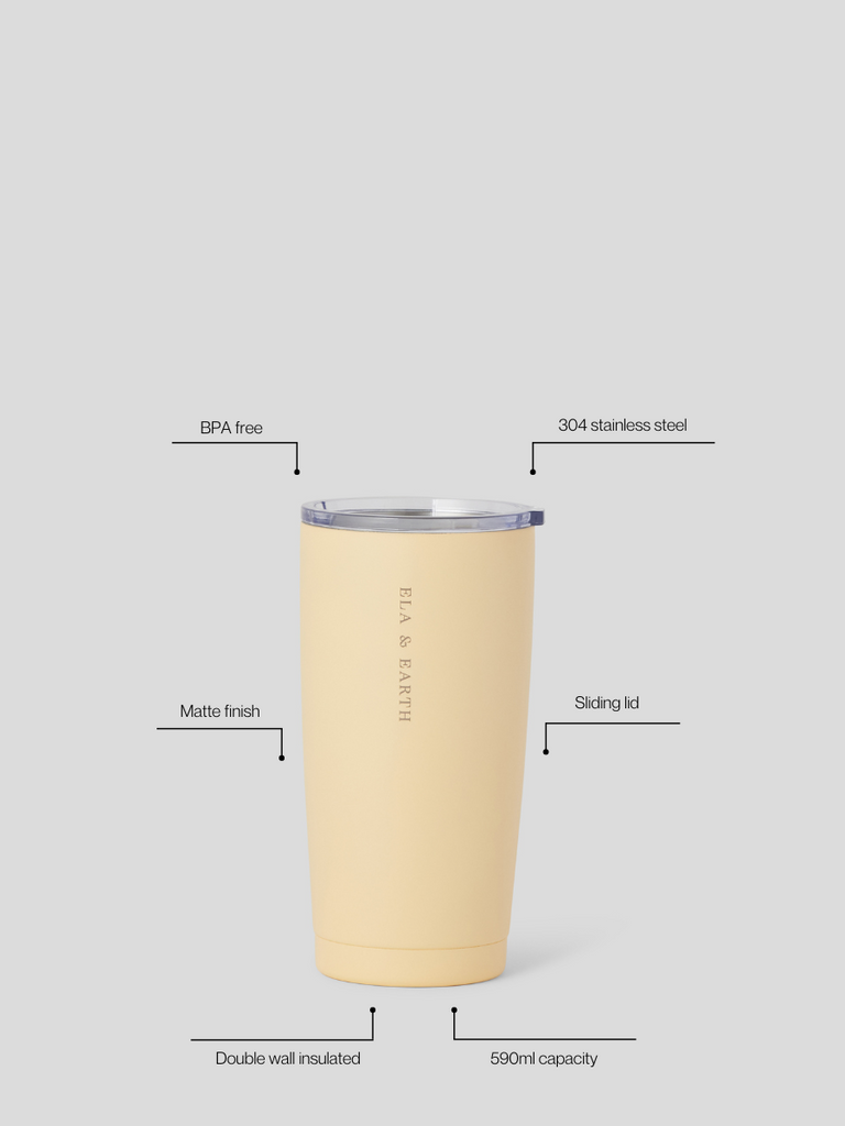 Insulated smoothie tumbler - Yellow