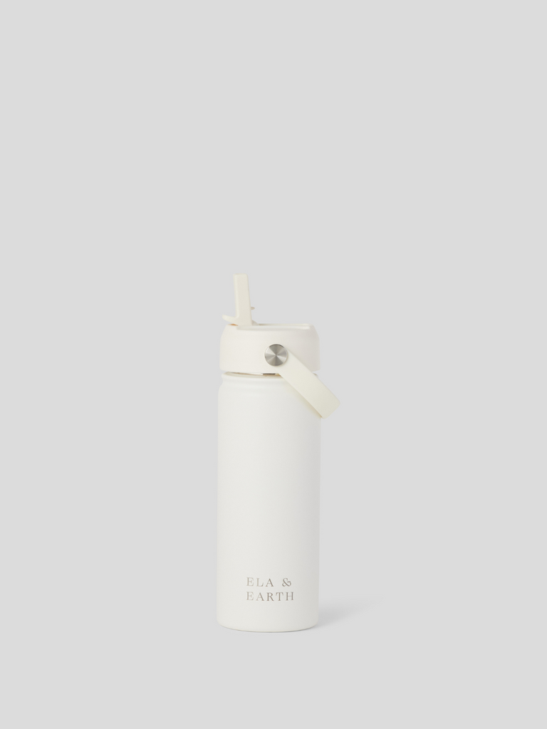 kids insulated drink bottle white