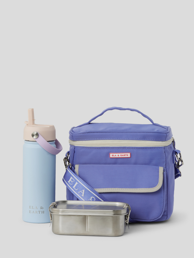 Kids lunch bag set - Periwinkle