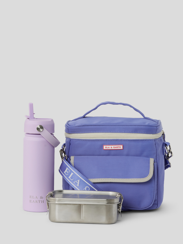 Kids lunch bag set - Periwinkle