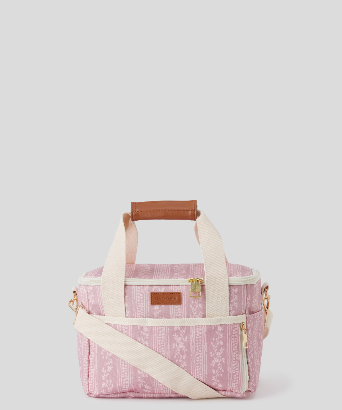 Insulated lunch cooler - rosa bloom