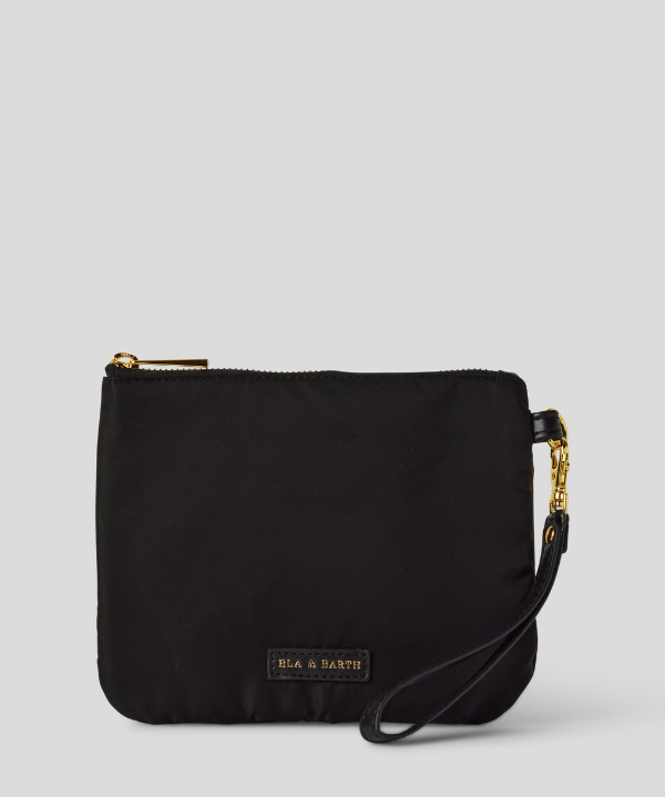 Medium Pouch - Black With Gold  