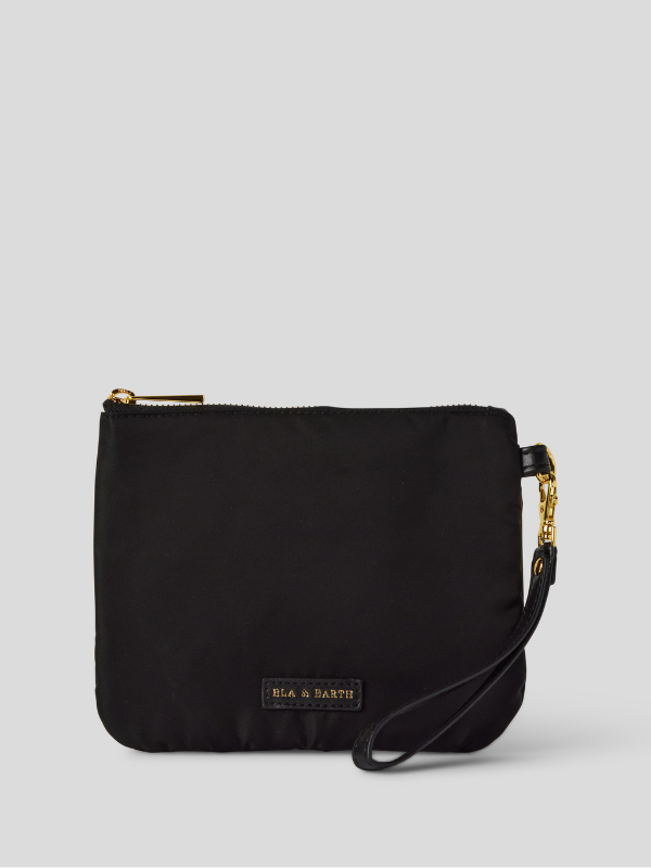 Medium Pouch - Black With Gold  