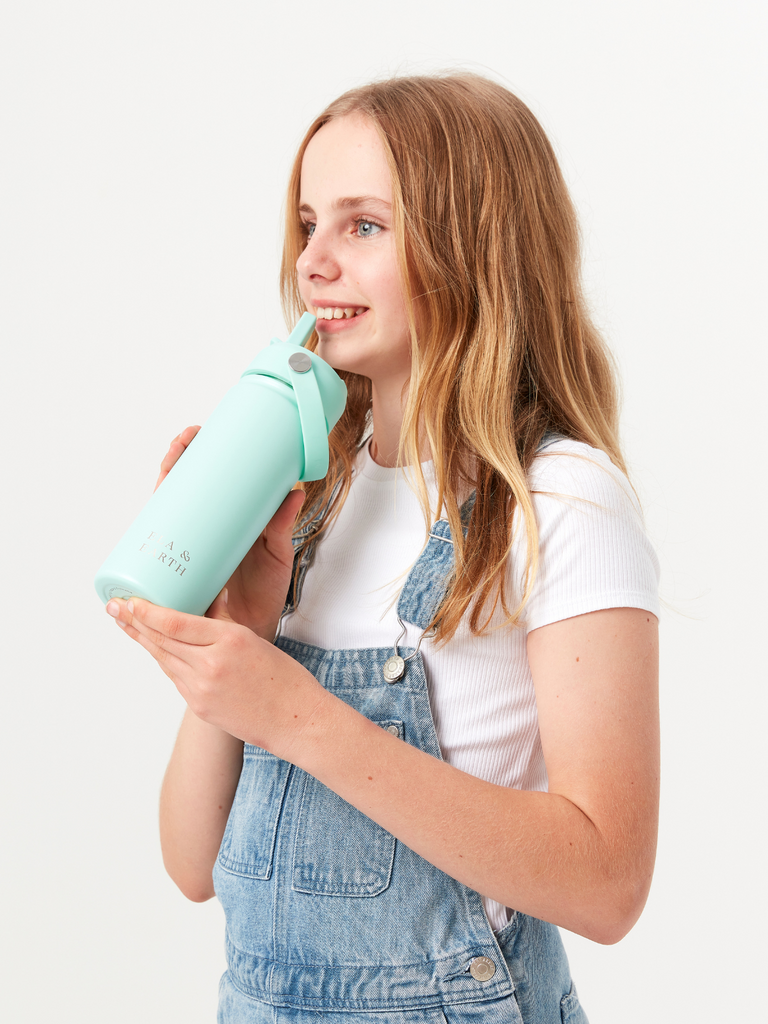 insulated drink bottle - mint green