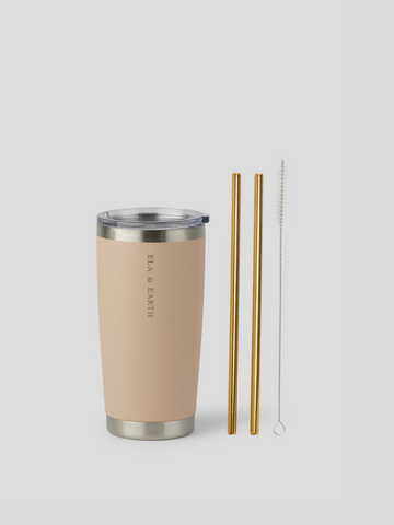 beige tumbler