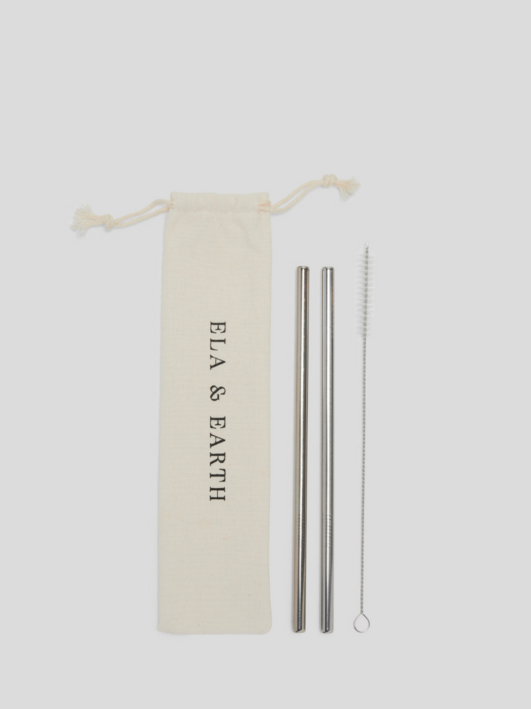 Silver Straw Set