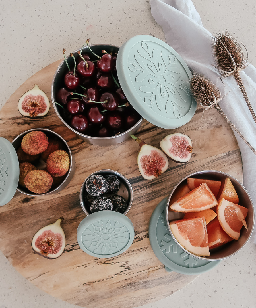 Stainless steel food containers