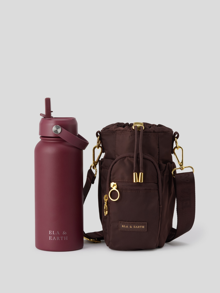 Water bottle bag and 1 litre water bottle 