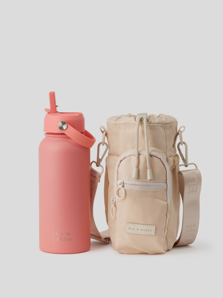 Water bottle bag and 1 litre water bottle