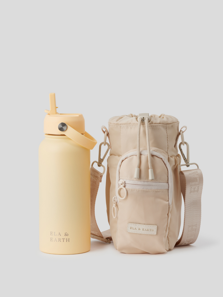 Water bottle bag and 1 litre water bottle