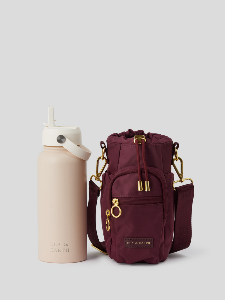 water bottle bag and 1 litre water bottle 