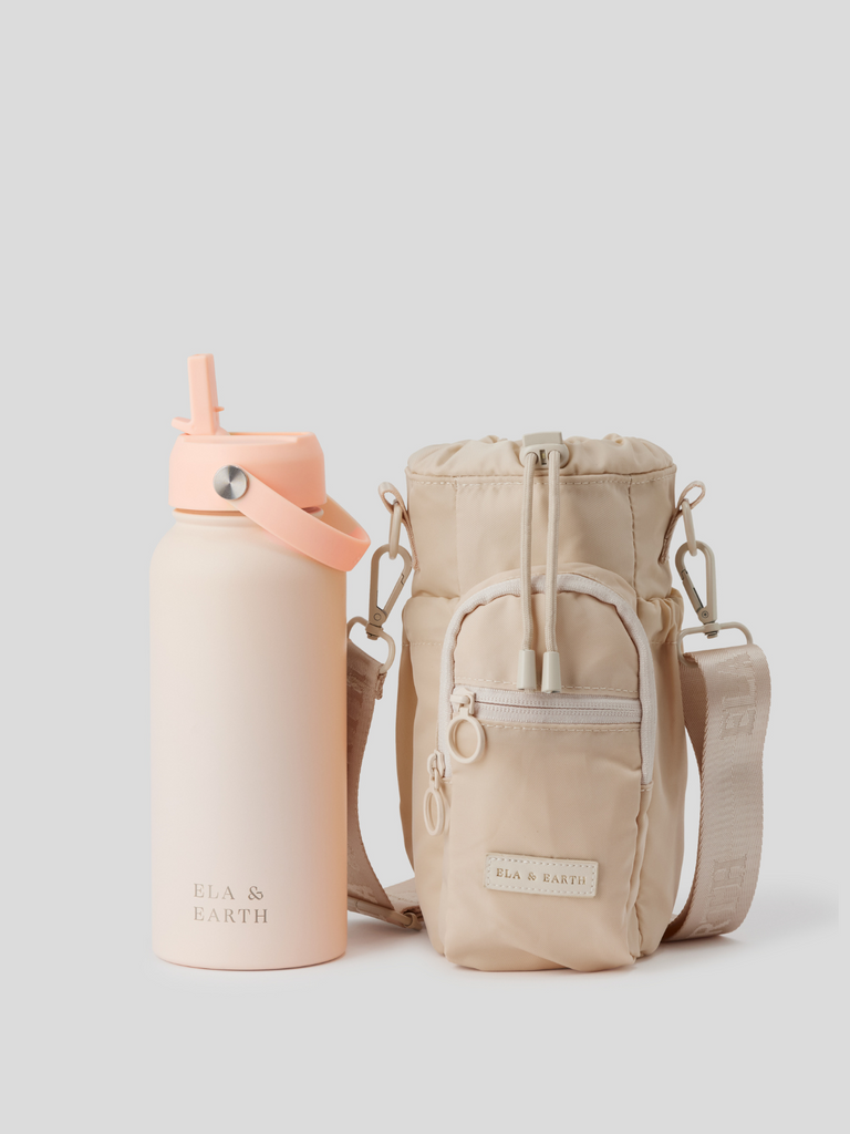 Water bottle bag and 1 litre water bottle