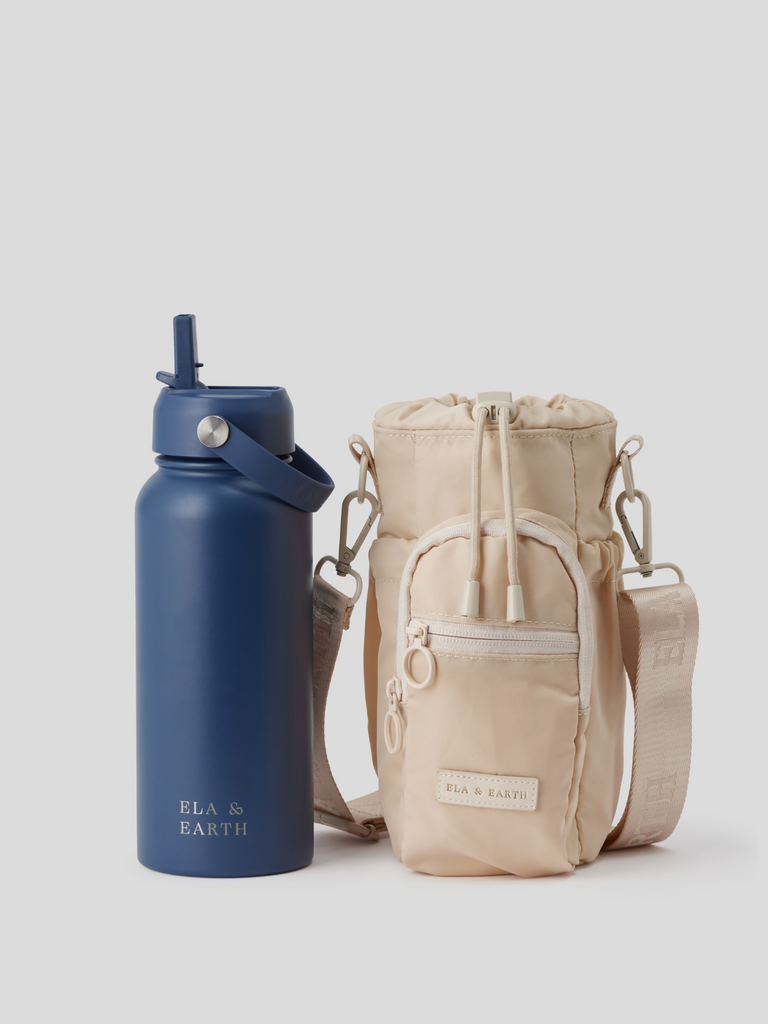 Water bottle bag and 1 litre water bottle
