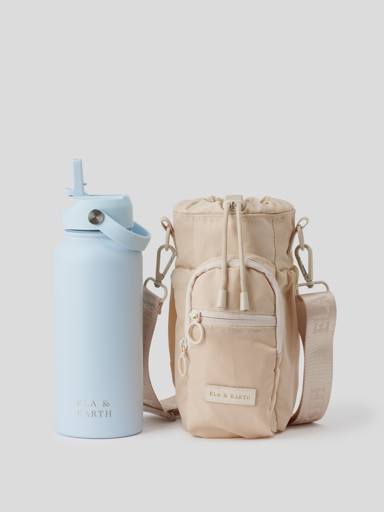 Water bottle bag and 1 litre water bottle