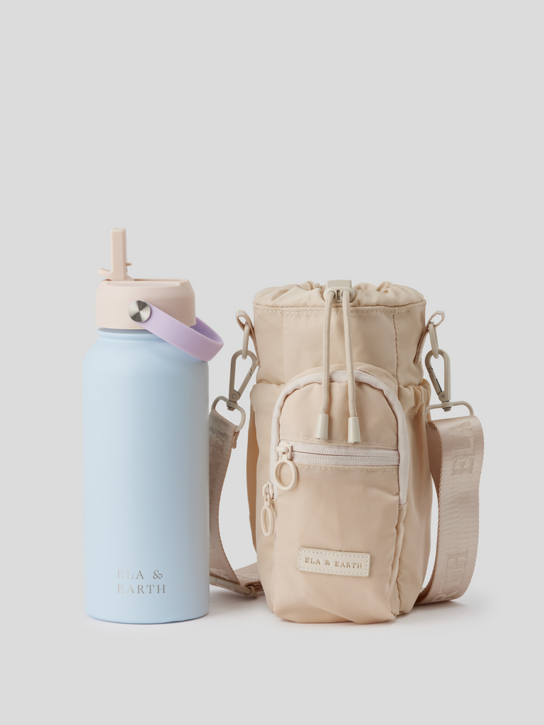 Water bottle bag and 1 litre water bottle