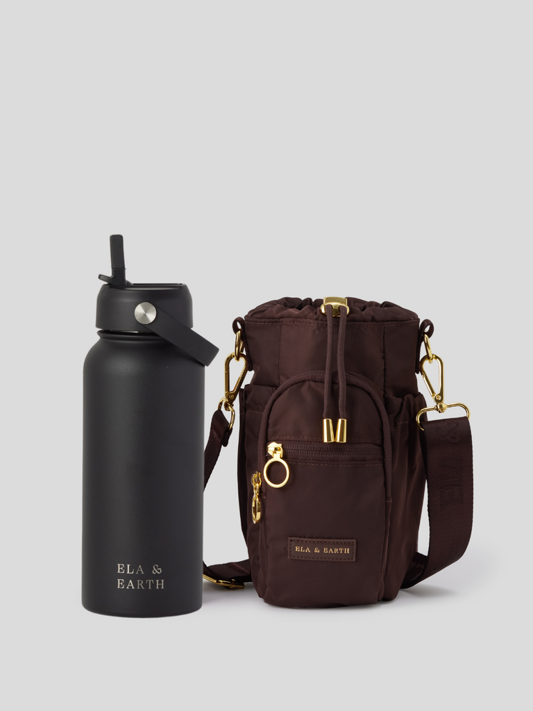 Water bottle bag and 1 litre water bottle 