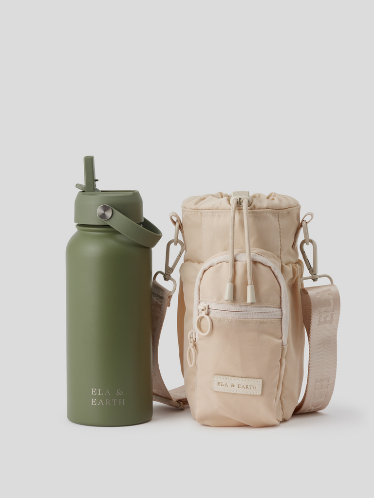 Water bottle bag and 1 litre water bottle