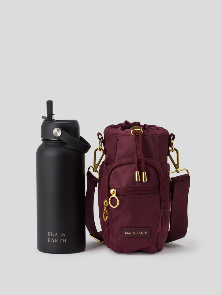 Water bottle bag and 1 litre water bottle