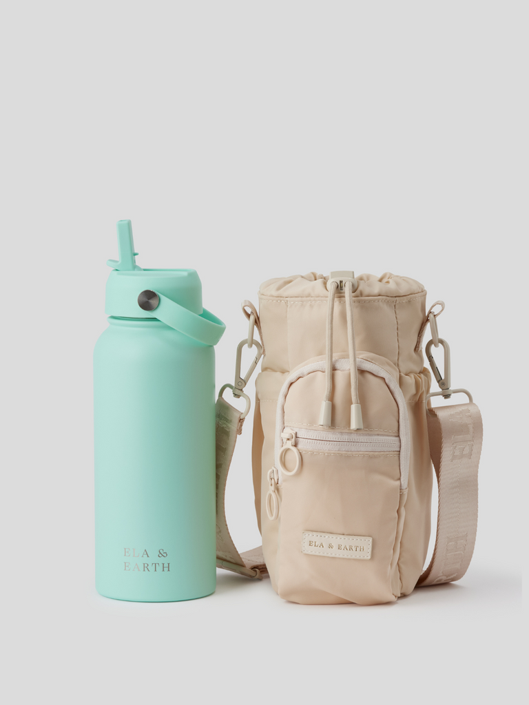 Water bottle bag and 1 litre water bottle