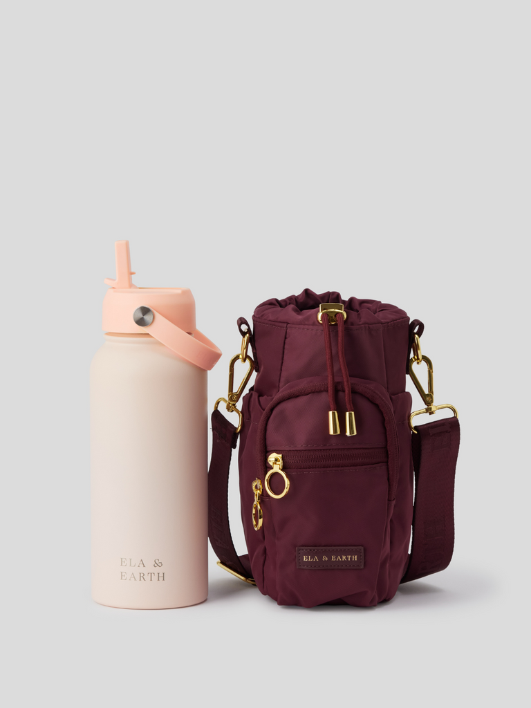 water bottle bag and 1 litre water bottle 