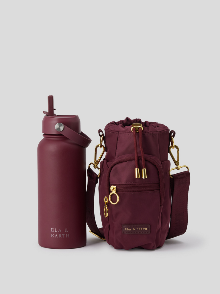 Water bottle bag and 1 litre water bottle