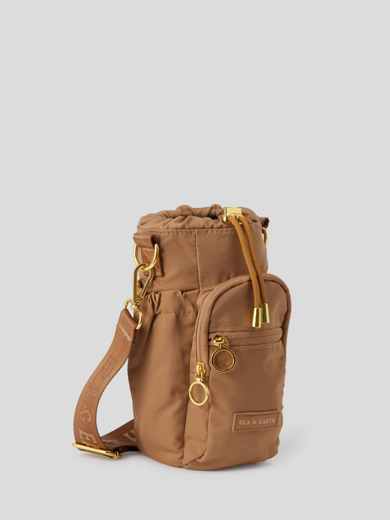 Water Bottle Sling Bag - Brown