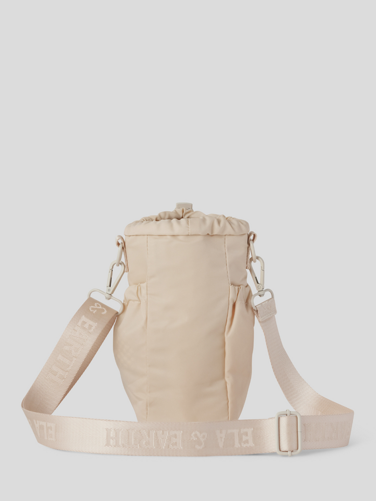 Water Bottle Sling Bag - Beige white